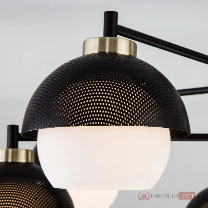 Люстра на штанге Eurosvet Nocciola 70106/8 черный от ImperiumLoft