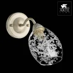 Бра Arte Lamp Bettina A1296AP-1WG Цвет арматуры белый Цвет плафонов прозрачный