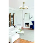Люстра на штанге Lumion Blair 3769/5C Цвет арматуры латунь Цвет плафонов прозрачный от ImperiumLoft