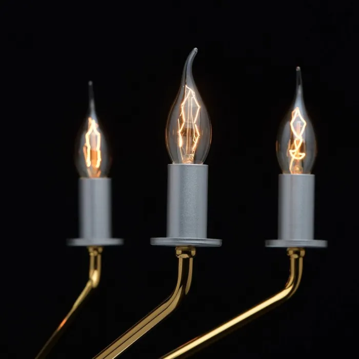 Люстра на штанге MW-Light Атмосфера 699010906 Цвет арматуры золото Цвет плафонов белый от ImperiumLoft