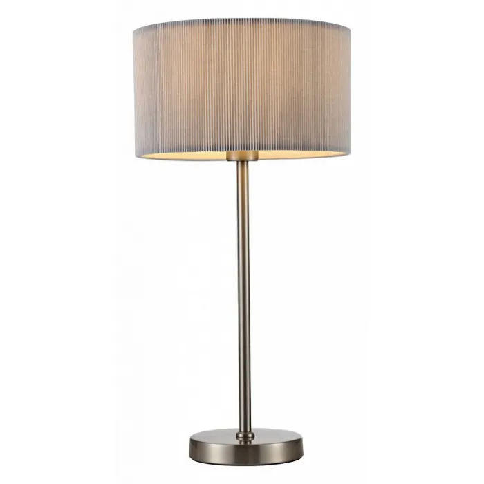 Настольная лампа декоративная Arte Lamp Mallorca A1021LT-1SS Цвет плафонов серый Цвет арматуры никель от ImperiumLoft