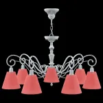 Подвесная люстра Lamp4You Classic 17 E3-07-G-LMP-O-26 Цвет арматуры серый Цвет плафонов красный от ImperiumLoft