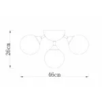 Потолочная люстра Arte Lamp Fobos A2704PL-5SG 