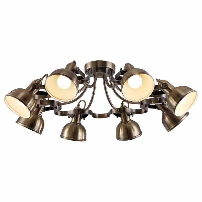 Люстра на штанге Arte Lamp Martin A5216PL-8AB Цвет арматуры бронза Цвет плафонов бронза от ImperiumLoft