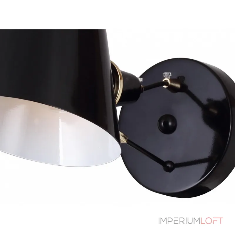 Бра Favourite Eimer 1512-1W Цвет арматуры черный Цвет плафонов черный от ImperiumLoft Бра Favourite Eimer 1512-1W Цвет арматуры черный Цвет плафонов черный от ImperiumLoft