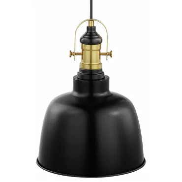 Подвесной светильник Eglo Gilwell 49839 Цвет арматуры бронза Цвет плафонов черный от ImperiumLoft