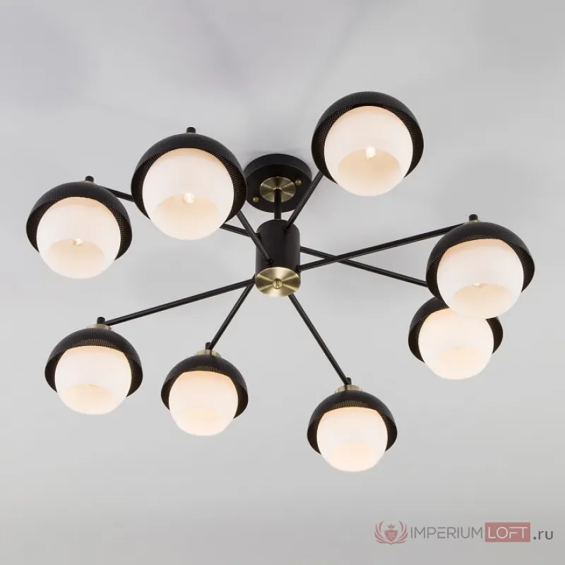 Люстра на штанге Eurosvet Nocciola 70106/8 черный от ImperiumLoft