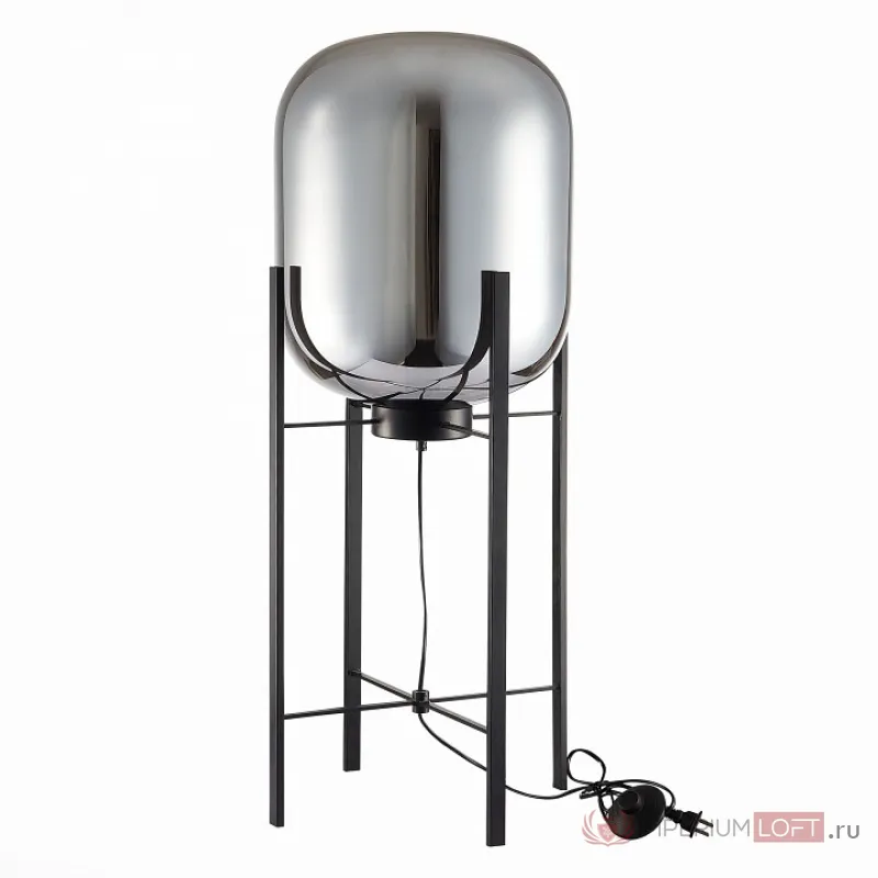 Торшер ST-Luce Burasca SL1050.715.01 Цвет плафонов серый Цвет арматуры черный от ImperiumLoft