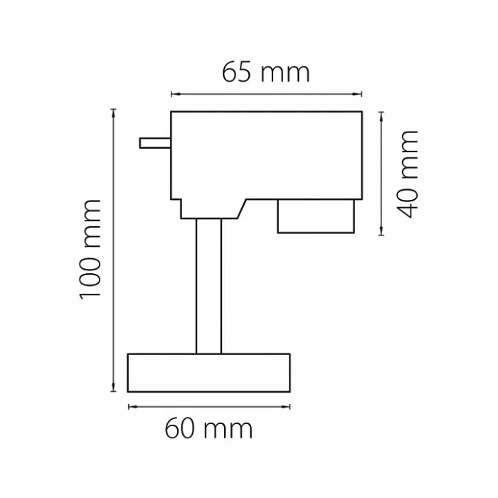 Переходник для трека Lightstar Asta 592056 Цвет арматуры белый от ImperiumLoft