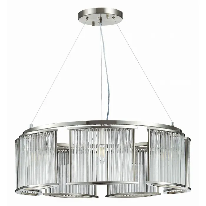 Подвесная люстра ST-Luce Velletri SL1627.103.07 Цвет арматуры серый Цвет плафонов неокрашенный от ImperiumLoft