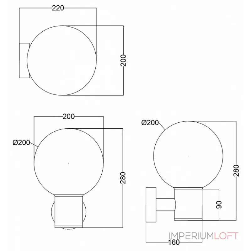 Настенный светильник Maytoni Bold O598WL-01B