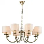 Подвесная люстра Vele Luce Soprano VL4194P08 Цвет арматуры бронза Цвет плафонов кремовый от ImperiumLoft