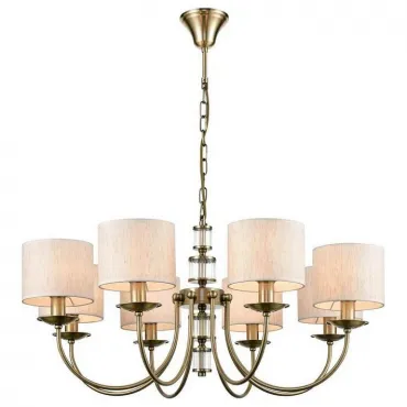 Подвесная люстра Vele Luce Soprano VL4194P08 Цвет арматуры бронза Цвет плафонов кремовый от ImperiumLoft