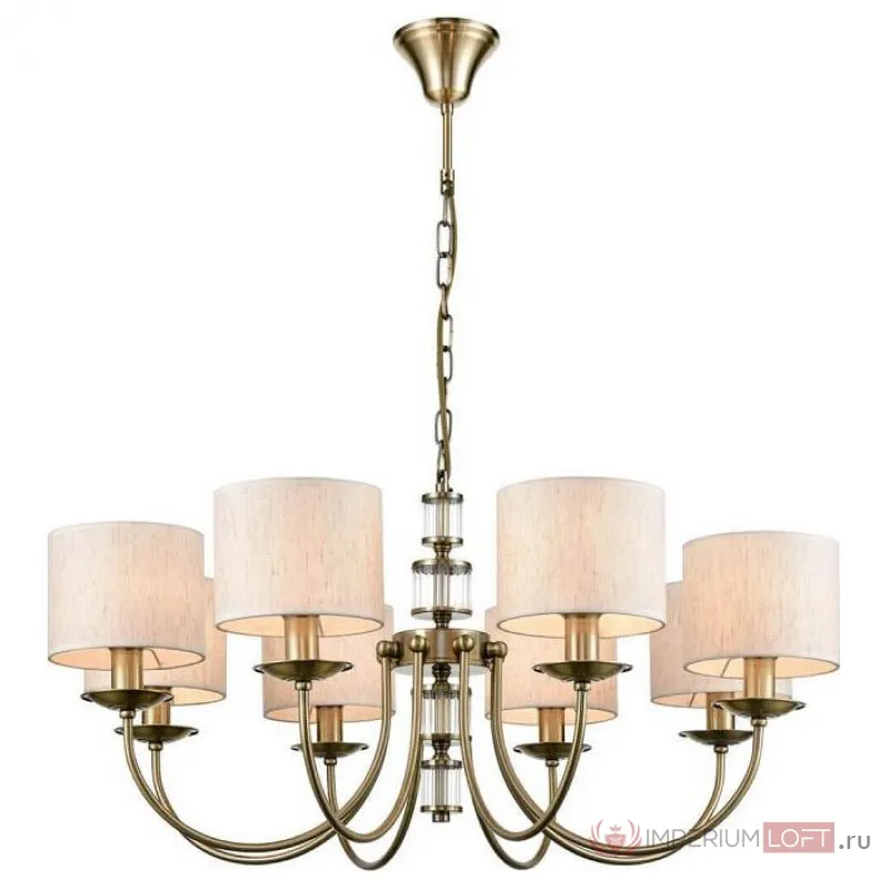 Подвесная люстра Vele Luce Soprano VL4194P08 Цвет арматуры бронза Цвет плафонов кремовый от ImperiumLoft