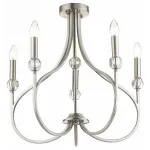Люстра на штанге Lumion Mackenzie 4495/5C Цвет арматуры никель от ImperiumLoft
