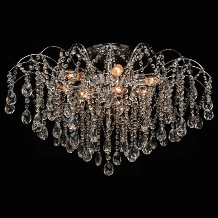 Люстра на штанге MW-Light Бриз 464018609 Цвет арматуры хром Цвет плафонов прозрачный от ImperiumLoft