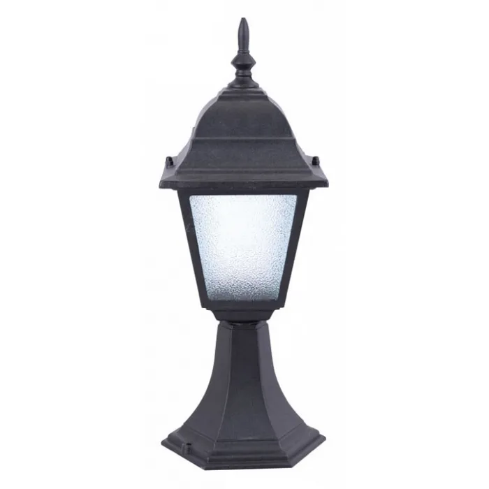 Наземный низкий светильник Arte Lamp Bremen A1014FN-1BK Цвет арматуры черный Цвет плафонов прозрачный от ImperiumLoft
