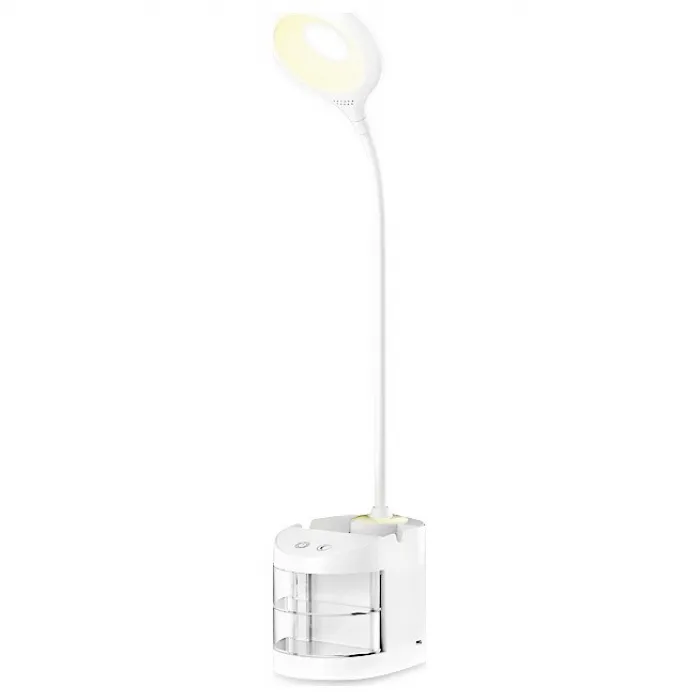 Настольная лампа офисная Ambrella DE56 DE561 WH белый LED 4200K 4W Цвет арматуры белый Цвет плафонов белый от ImperiumLoft