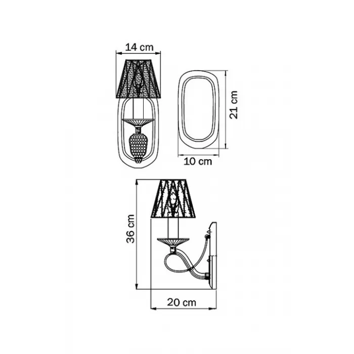 Бра Lightstar Riccio 705614 Цвет арматуры хром Цвет плафонов хром от ImperiumLoft