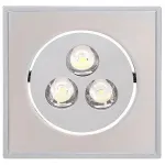 Встраиваемый светильник Horoz Electric HL672L HRZ00000273 Цвет арматуры никель Цвет плафонов никель