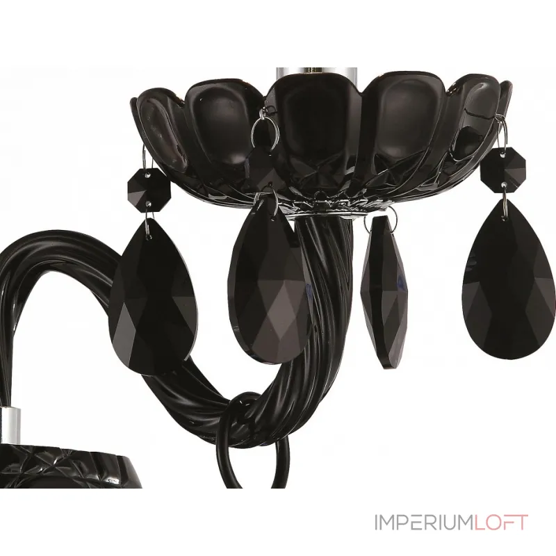 Бра Arte Lamp Teatro A3964AP-1BK Цвет арматуры хром Цвет плафонов черный