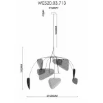 Подвесной светильник Wertmark Palma WE520.03.713 от ImperiumLoft