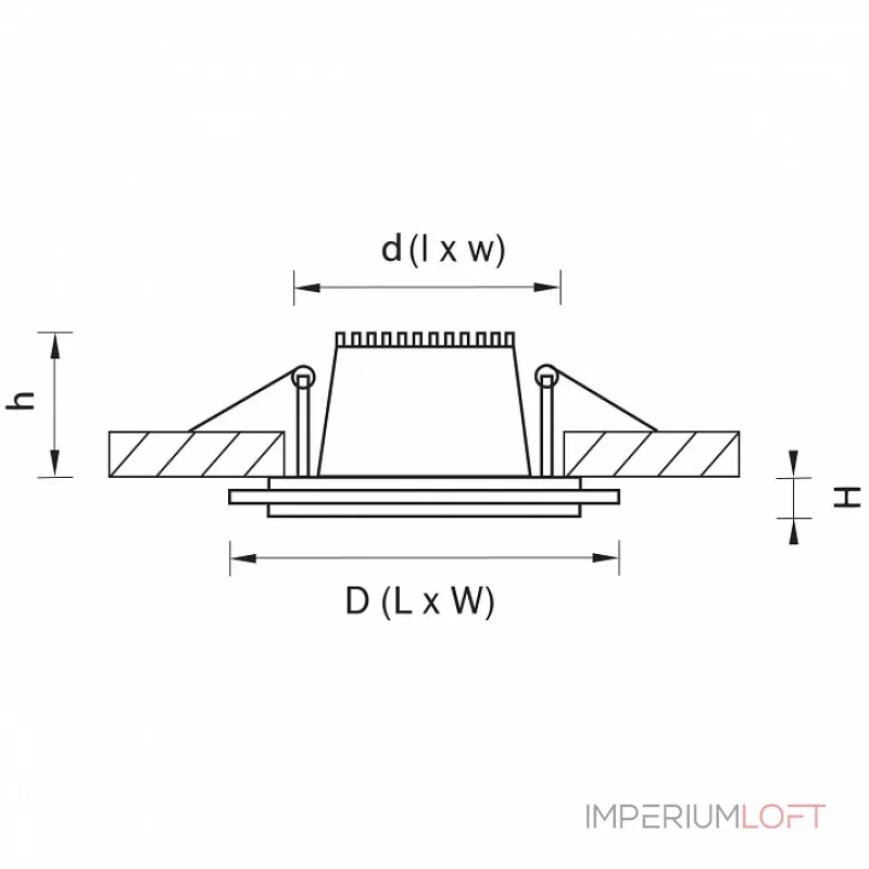 Встраиваемый светильник Lightstar Acri LED 212021 Цвет плафонов белый Цвет арматуры белый от ImperiumLoft