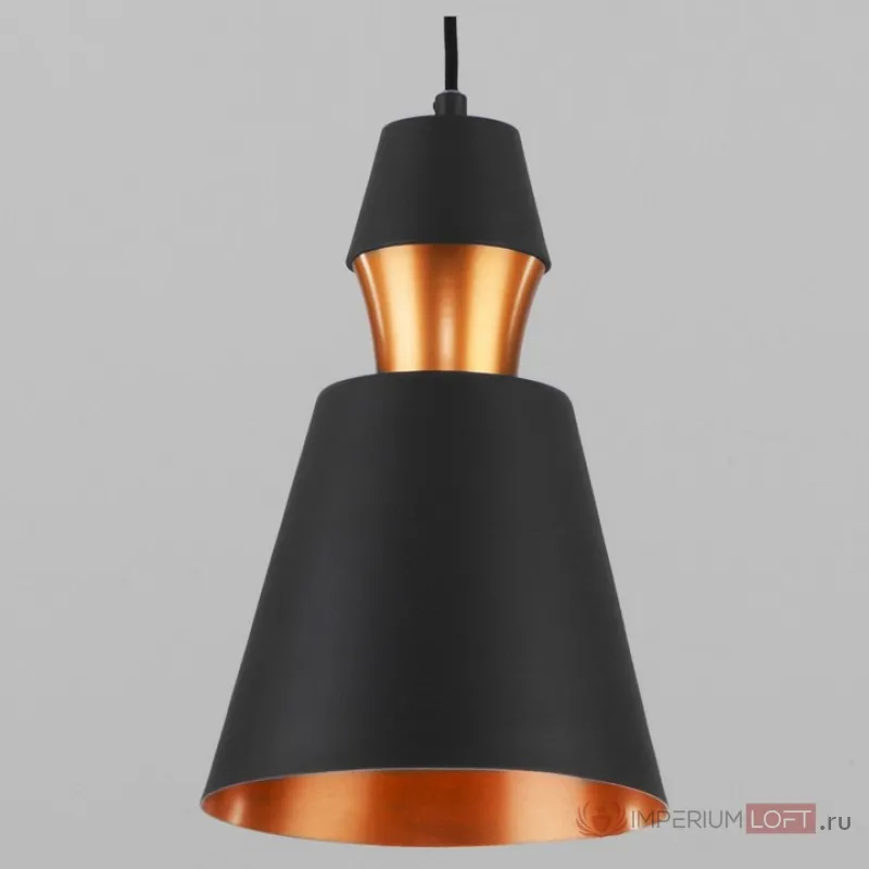 Подвесной светильник Eurosvet Ultra 50172/1 черный Цвет плафонов золото Цвет арматуры черный от ImperiumLoft