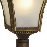 Наземный высокий светильник TopLight Willa TL1170O-01BG Цвет арматуры черный Цвет плафонов белый