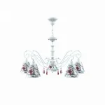 Подвесная люстра Lamp4You Classic 19 E3-05-WM-LMP-O-13-CRL-E3-05-PK-DN Цвет арматуры белый Цвет плафонов белый от ImperiumLoft