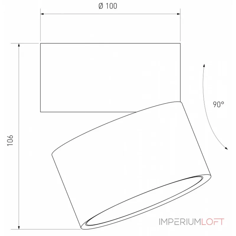 Накладной светильник Elektrostandard DLR031 15W 4200K a050528 Цвет арматуры черный Цвет плафонов золото