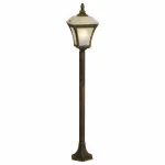 Наземный высокий светильник TopLight Willa TL1170O-01BG Цвет арматуры черный Цвет плафонов белый