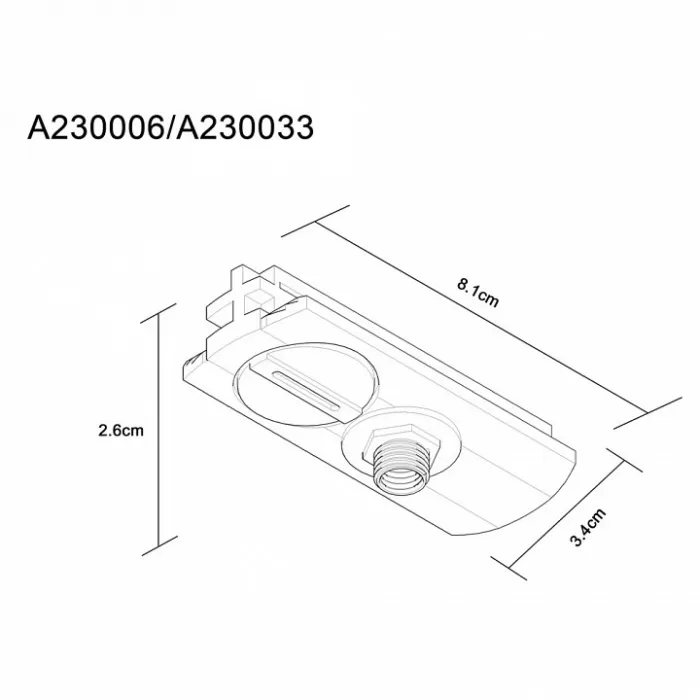 Переходник для трека Arte Lamp Track Accessories A230006 от ImperiumLoft