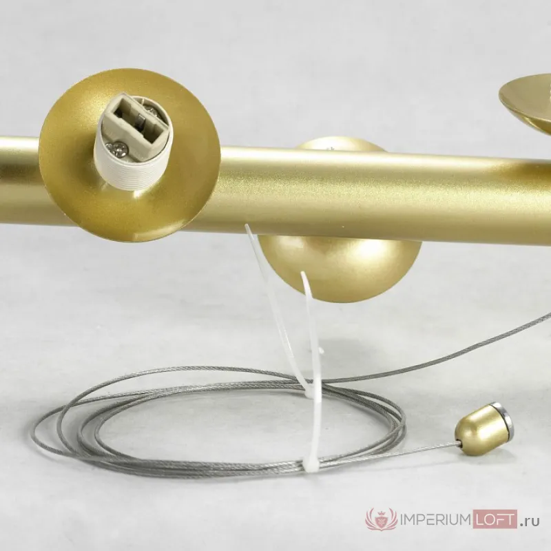 Подвесной светильник Lussole Wilcox LSP-8383 Цвет арматуры золото Цвет плафонов белый от ImperiumLoft