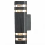 Светильник на штанге Arte Lamp Metro A8162AL-2BK Цвет арматуры черный Цвет плафонов прозрачный