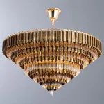 Подвесной светильник Divinare Frizzante 1683/01 LM-16 Цвет плафонов золото Цвет арматуры золото от ImperiumLoft