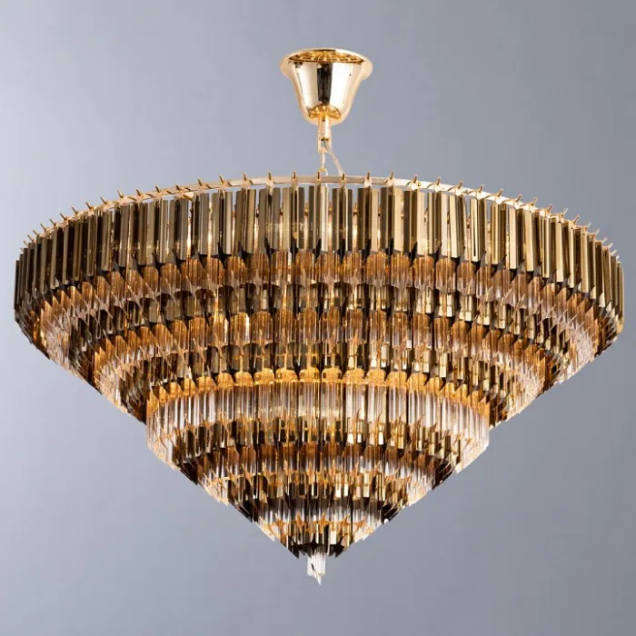 Подвесной светильник Divinare Frizzante 1683/01 LM-16 Цвет плафонов золото Цвет арматуры золото от ImperiumLoft