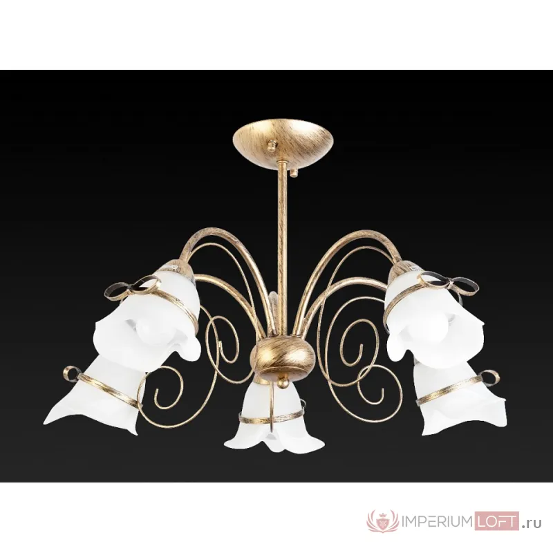 Люстра на штанге TopLight Bridget TL3620X-05 Цвет арматуры золото Цвет плафонов белый от ImperiumLoft