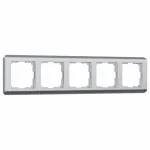 Рамка на 5 постов Werkel Snabb basic 3 W0052106 Цвет арматуры серебро