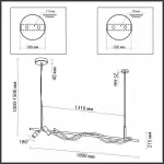 Подвесной светильник Odeon Light Corda 4397/40L от ImperiumLoft