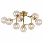 Потолочная люстра Maytoni Dallas MOD545PL-12G Цвет арматуры золото Цвет плафонов янтарный от ImperiumLoft