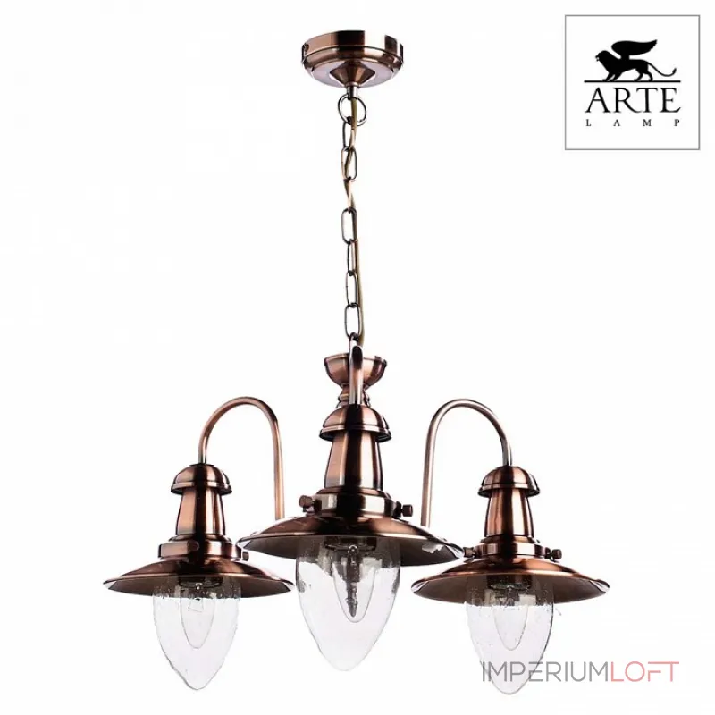 Подвесная люстра Arte Lamp Fisherman A5518LM-3RB 