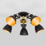 Потолочная люстра Eurosvet Denley 70112/5 черный Цвет арматуры черный Цвет плафонов золото от ImperiumLoft