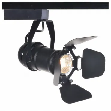 Светильник на штанге Arte Lamp Track Lights A5319PL-1BK Цвет арматуры черный Цвет плафонов черный