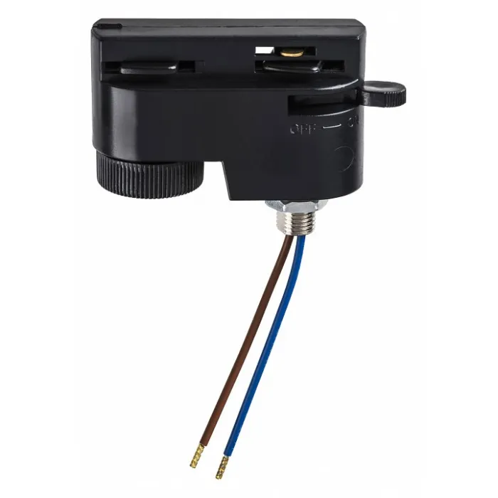 Переходник для трека Lightstar Barra 592007 Цвет арматуры черный Цвет плафонов прозрачный от ImperiumLoft