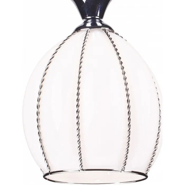 Подвесной светильник Arte Lamp Venezia A2115SP-1WH Цвет арматуры хром Цвет плафонов белый от ImperiumLoft