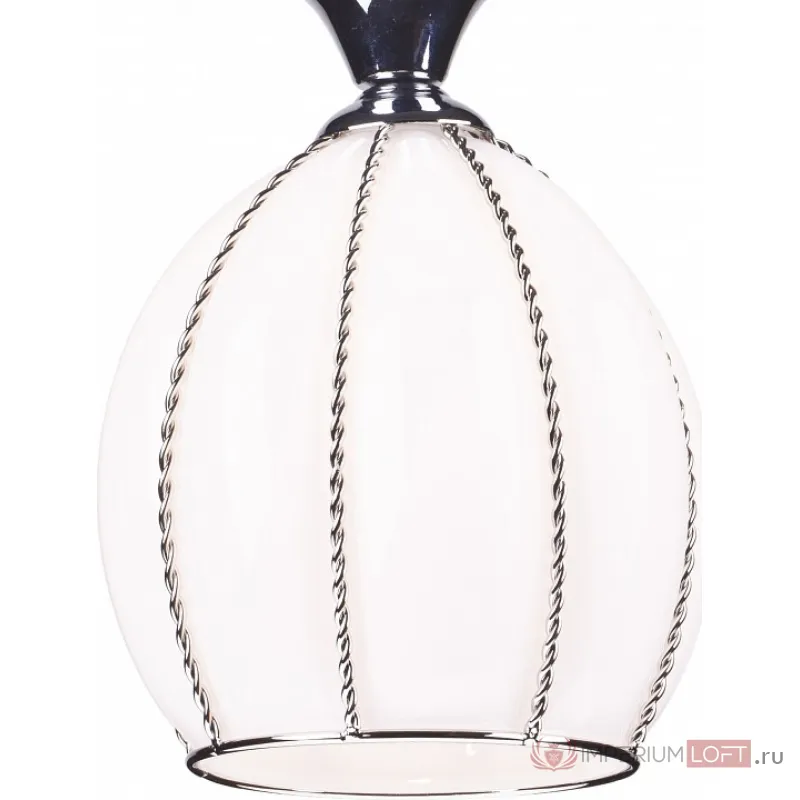 Подвесной светильник Arte Lamp Venezia A2115SP-1WH Цвет арматуры хром Цвет плафонов белый от ImperiumLoft