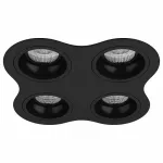 Встраиваемый светильник Lightstar Domino D64707070707 цвет арматуры черный