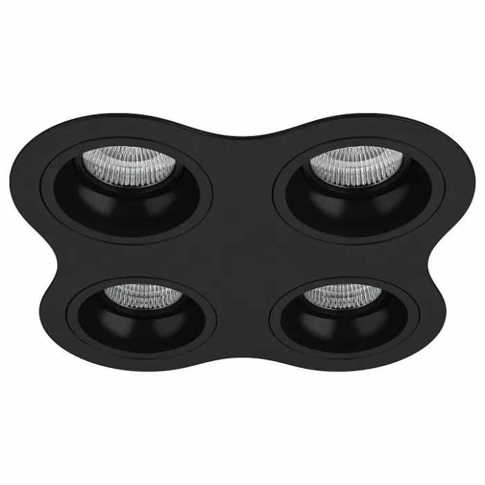 Встраиваемый светильник Lightstar Domino D64707070707 цвет арматуры черный от ImperiumLoft