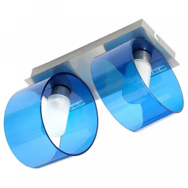 Накладной светильник DeMarkt Аква 1 509020202 Цвет плафонов голубой Цвет арматуры хром